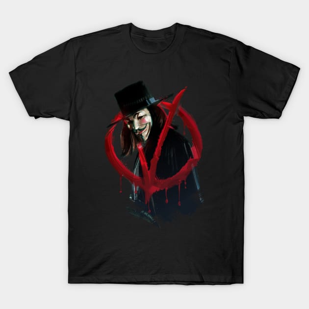V for Vendetta T-Shirt by nabakumov